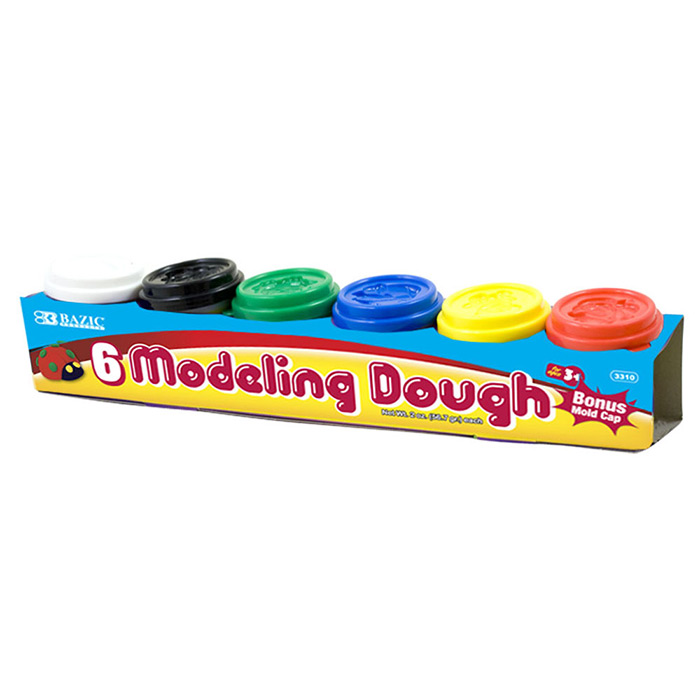 2 Oz. Multi Color Modeling Dough (6/Pack)