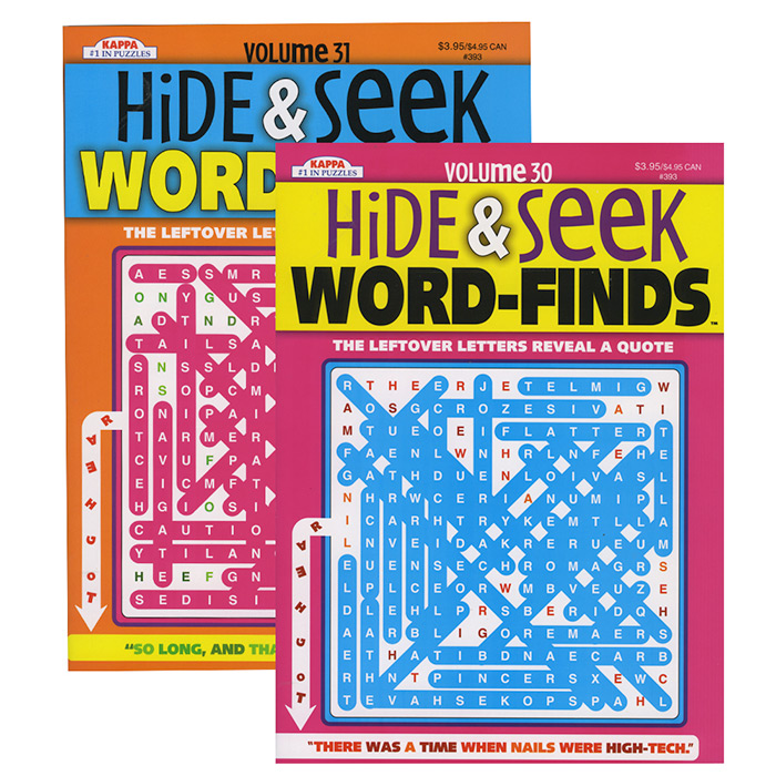 Kappa Hide & Seek Word Finds Puzzle BOOK