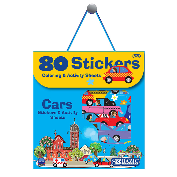 Car Series Assorted STICKER (80/Bag)