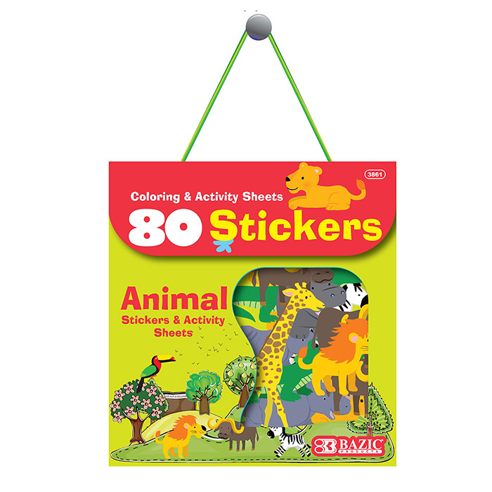 ANIMAL Series Assorted Sticker (80/Bag)