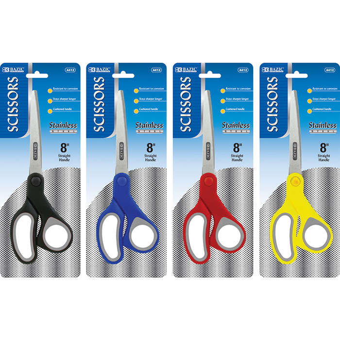 ''8'''' Soft Grip Stainless Steel SCISSORS''