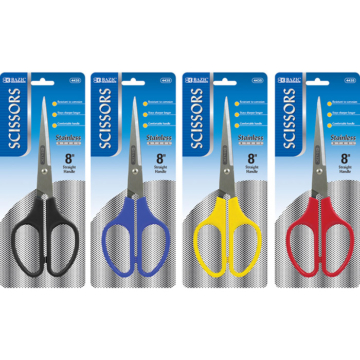 12 Wholesale 8 Scissors Blue - at 