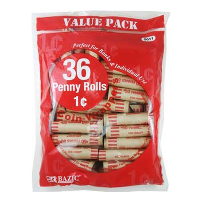 Penny CoIN Wrappers (36/Pack)