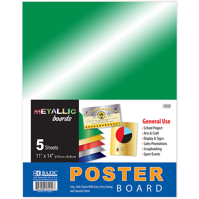 ''11'''' X 14'''' Metallic POSTER Board (5/Pack)''