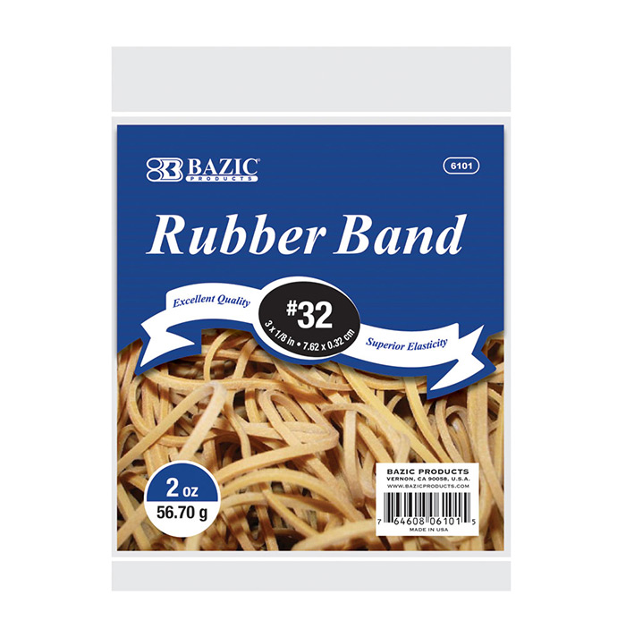 2 Oz./ 56.70 G #32 RUBBER BANDS