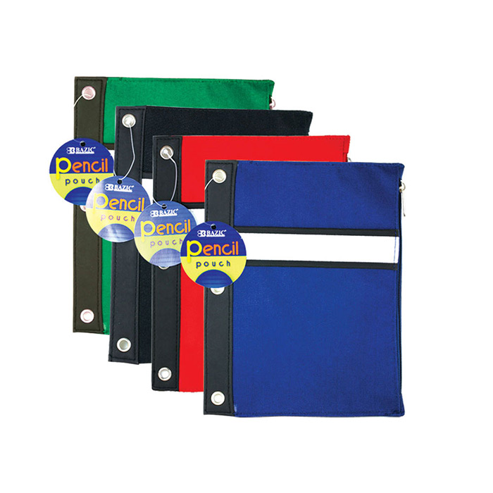 Classic Traditional Cloth Pencil Cases in Bulk, in Solid Colors (24 Pencil  Cases in 8 Colors) 