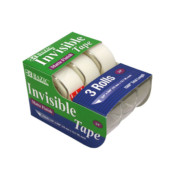 ''3/4'''' X 500'''' Invisible TAPE (3/Pack)''