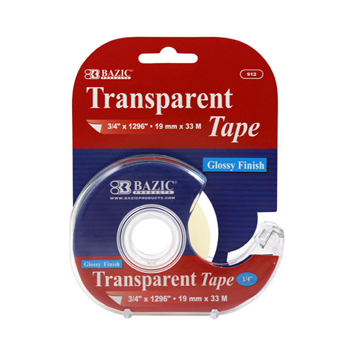 ''3/4'''' X 1296'''' Transparent TAPE w/ Dispenser''