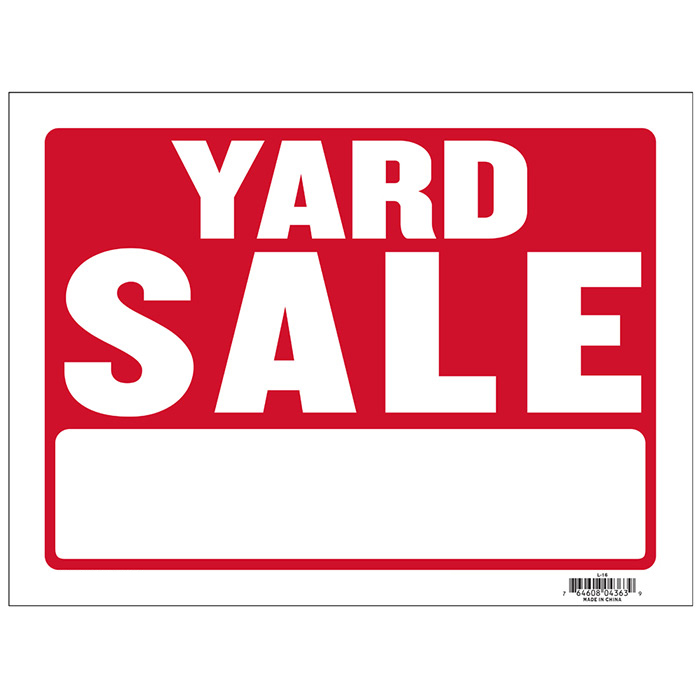 ''12'''' X 16'''' Yard Sale SIGN''