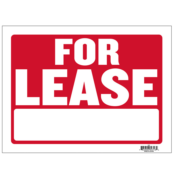 ''9'''' X 12'''' For Lease SIGN''