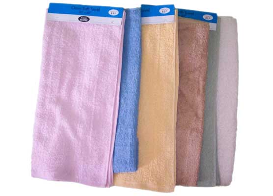 Solid Color Terry Bath TOWELs