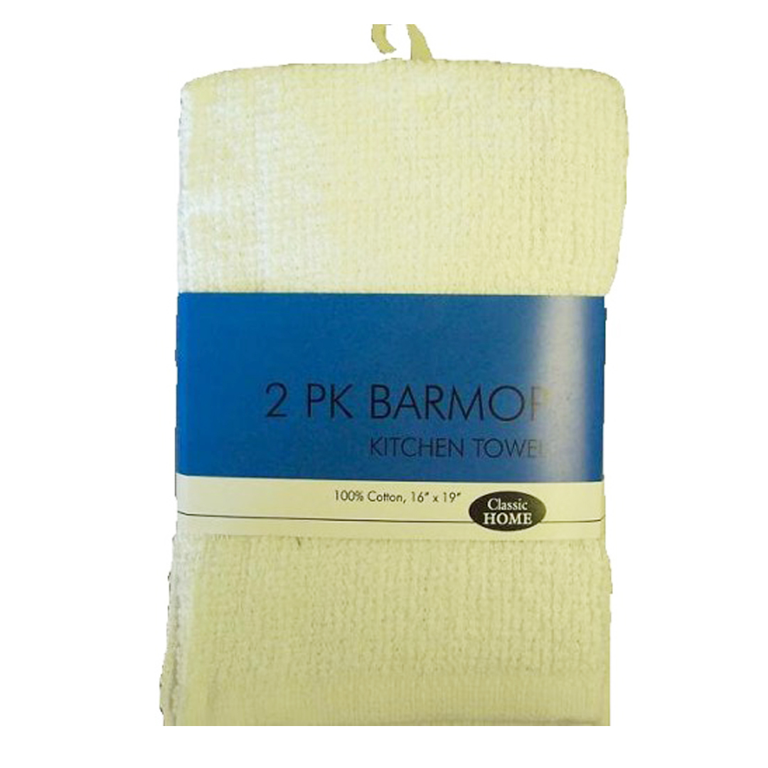 Barmop Dobby Kitchen TOWELs - 2 Pack