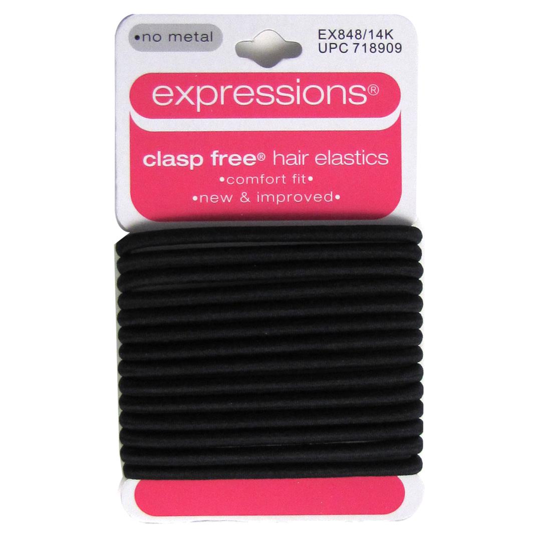 14pc Clasp-Free Elastics - All Black