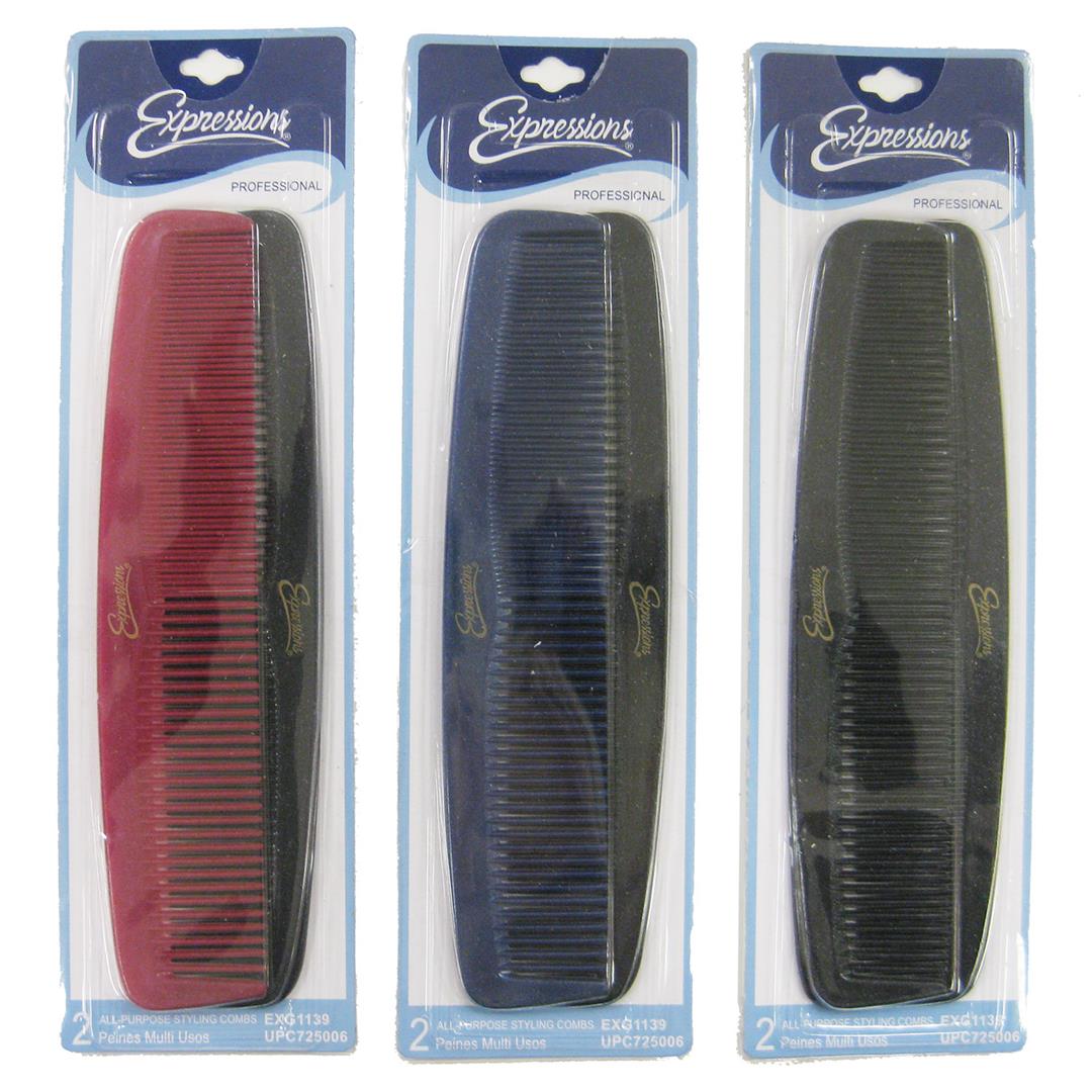 All Purpose Styling HAIR Comb 2-Packs