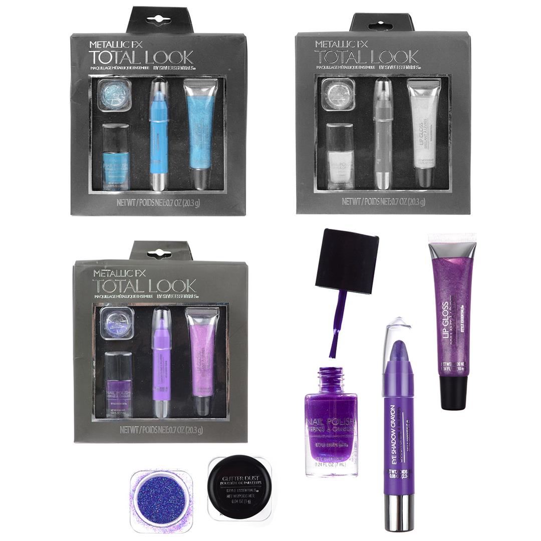 4 Pc Metallic Fx Total Look Makeup Set