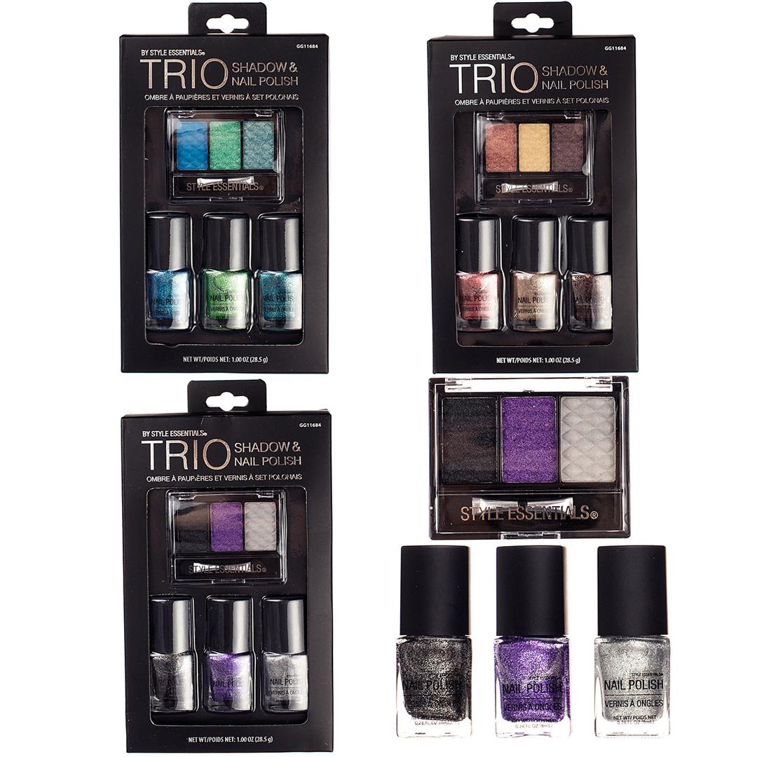 Blue & Green Ombre NAIL POLISH & Eye Shadow Sets