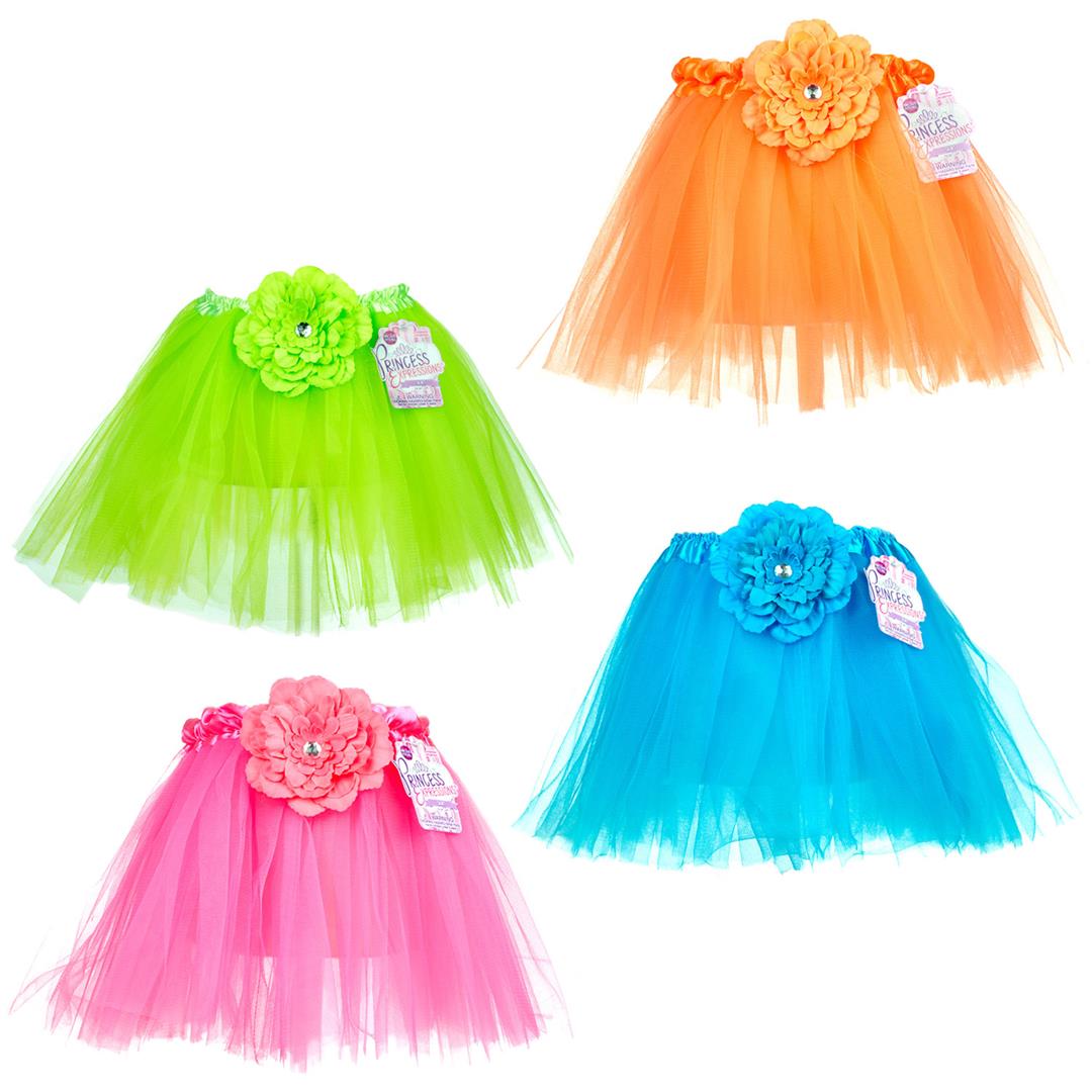 Girl's Neon Pop Color FLOWER Skirt