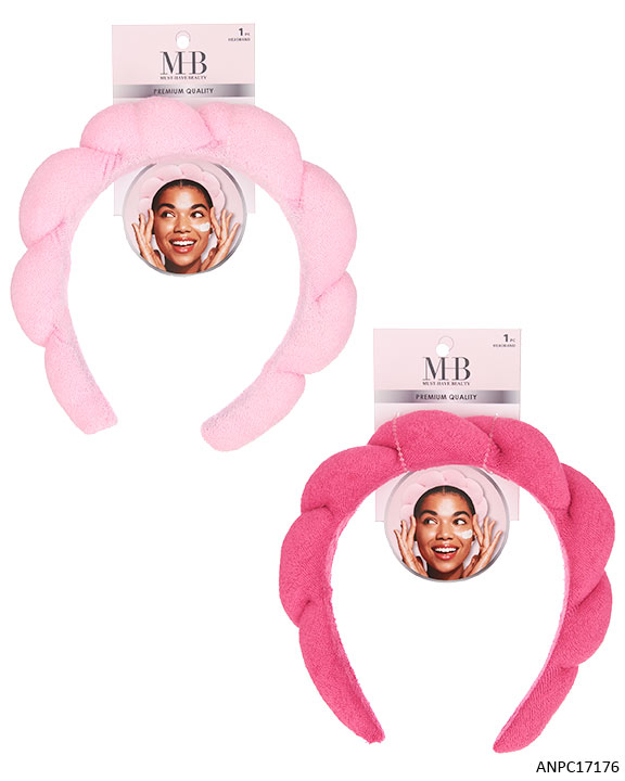 MHB (Must Have Beauty) Premium Spa HEADBANDs - Pink & Fuchia