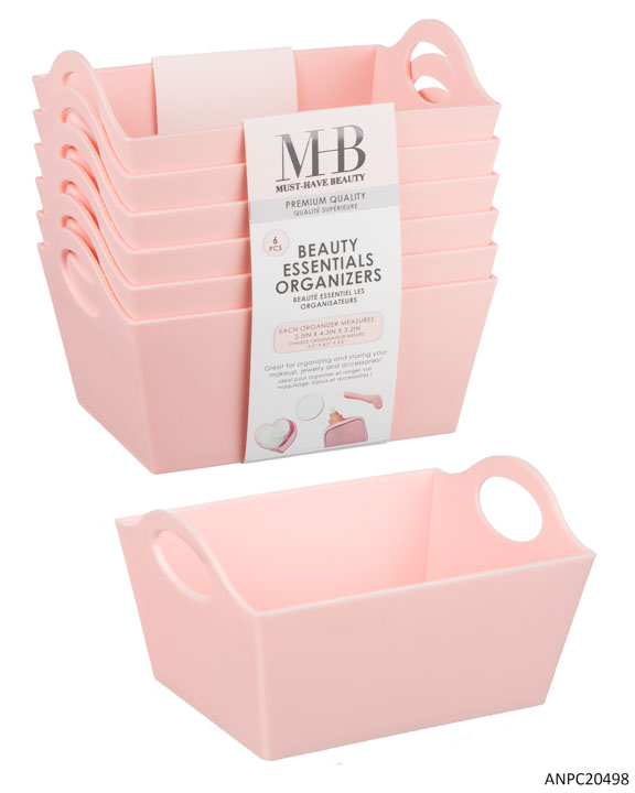 MHB (Must Have Beauty) Premium Beauty Essential Small Organizers - Pink