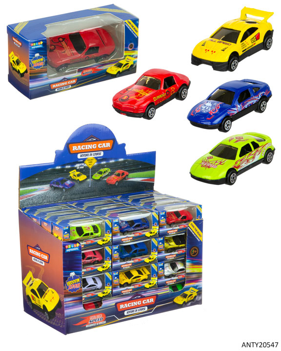 Alloy Die-Cast Racing CARs w/ Retail Display