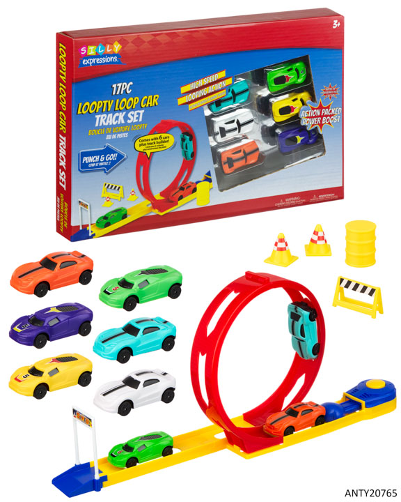 17 PC. Loopty Loop Racing CAR Track Set