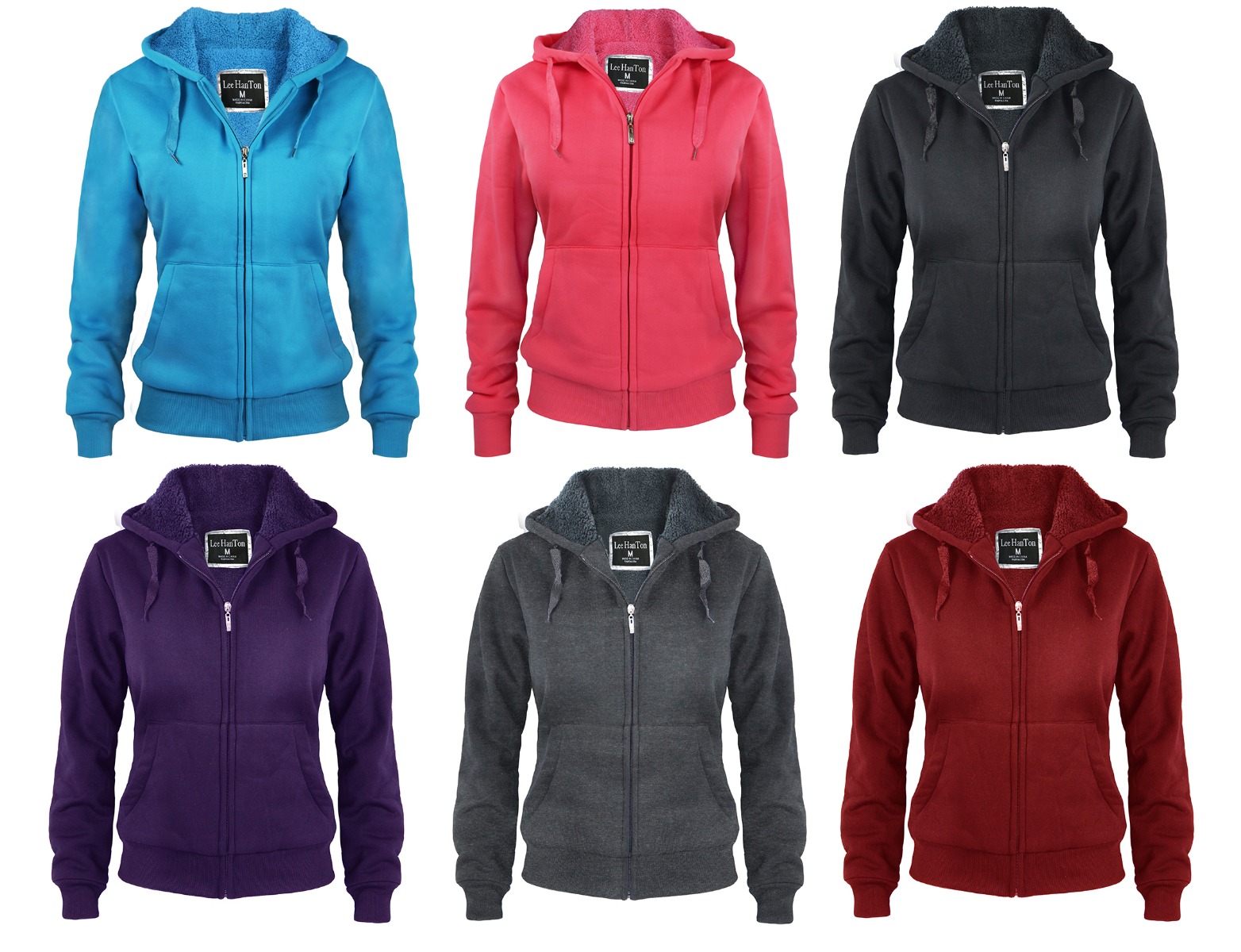 Women's Sherpa Lined Zip Up SWEATSHIRTs