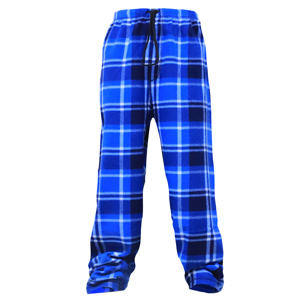 Men's Plaid Flannel Pajama PANTS - Blue - Sizes Small-2XL