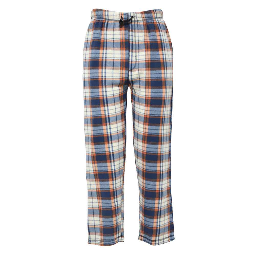 ''Men's Plaid Flannel Pajama PANTS - Tan, Blue, & Orange - Sizes Small-2XL''