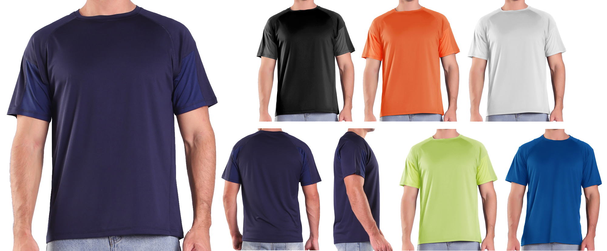 Men's Crew Performance Sport T-SHIRTs - Choose Your Color(s)