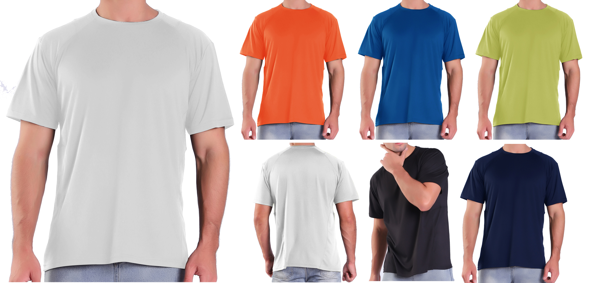 Men's Crew Performance Sport T-SHIRTs - Choose Your Color(s)