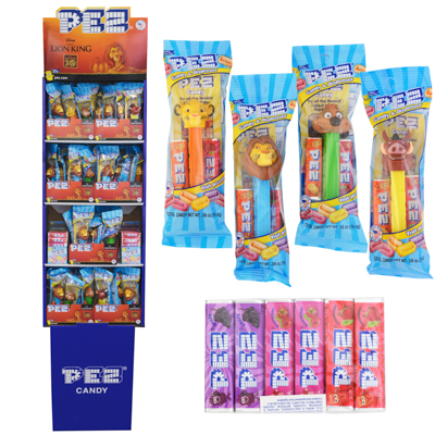 Pez LION King Assortment 108pc 84 Dispensers 24 6pk Candy