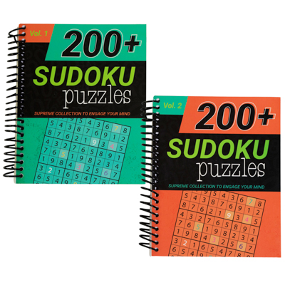 Sudoku PUZZLEs 256 Pgspiral Bound Vol 1-2