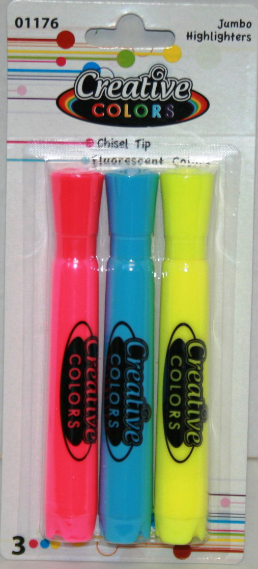 Broad Chisel Tip Highlighters