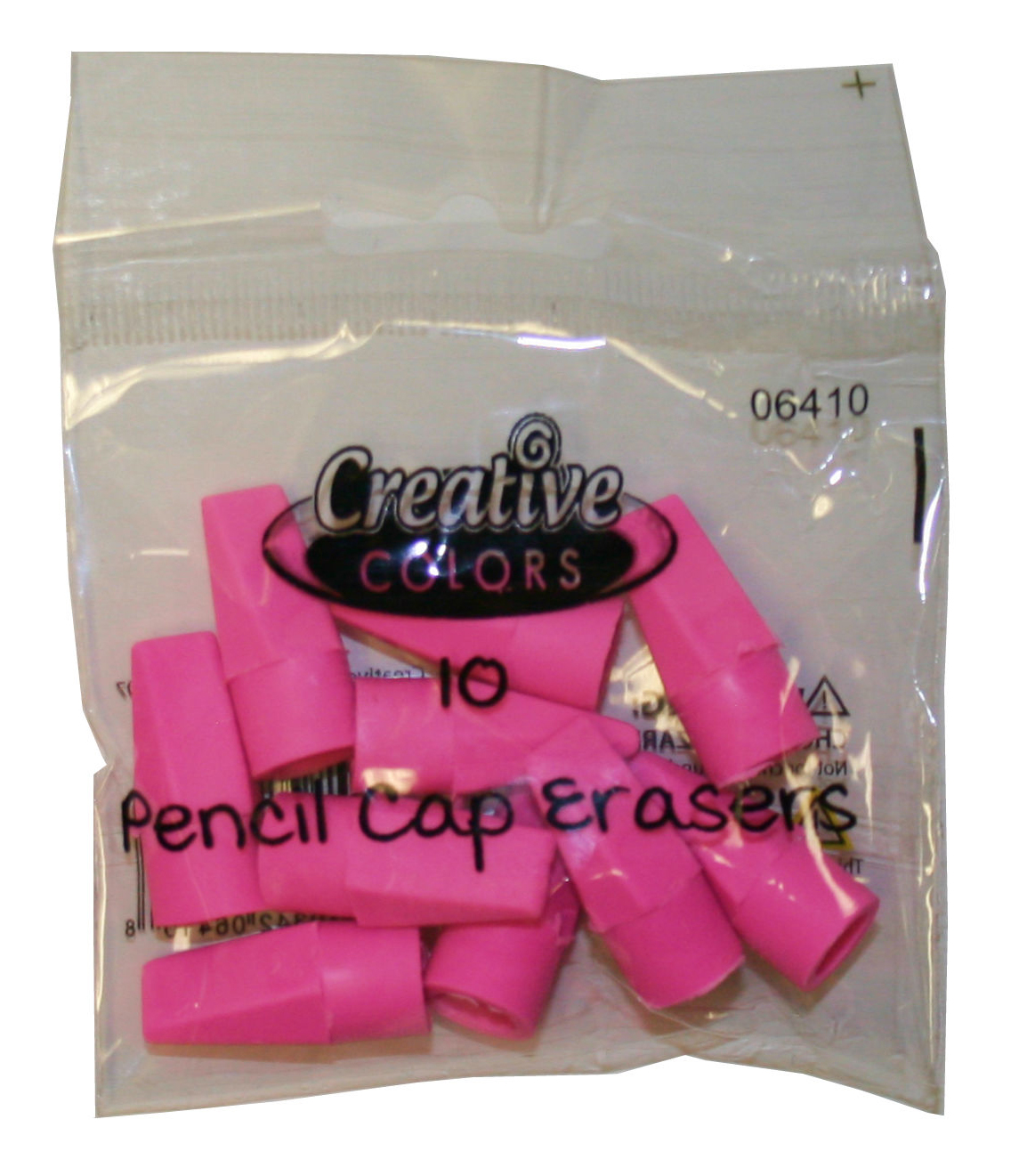 Pencil CAP Erasers -10-Packs