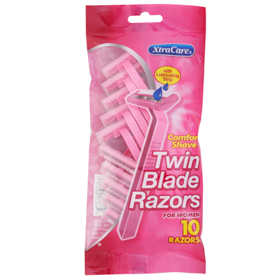 RAZORs Womens Twin Blade 10pkpeggabble Xtracare