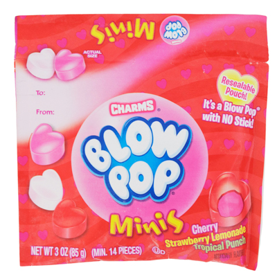 CHARMs Blow Pops Minis Valentine Pouch 3.0 Oz