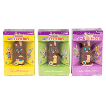 Easter CANDY Hollow Choc Bunny 1.5 Oz Boxed/pdq - 3 Asst Milk Chocolate