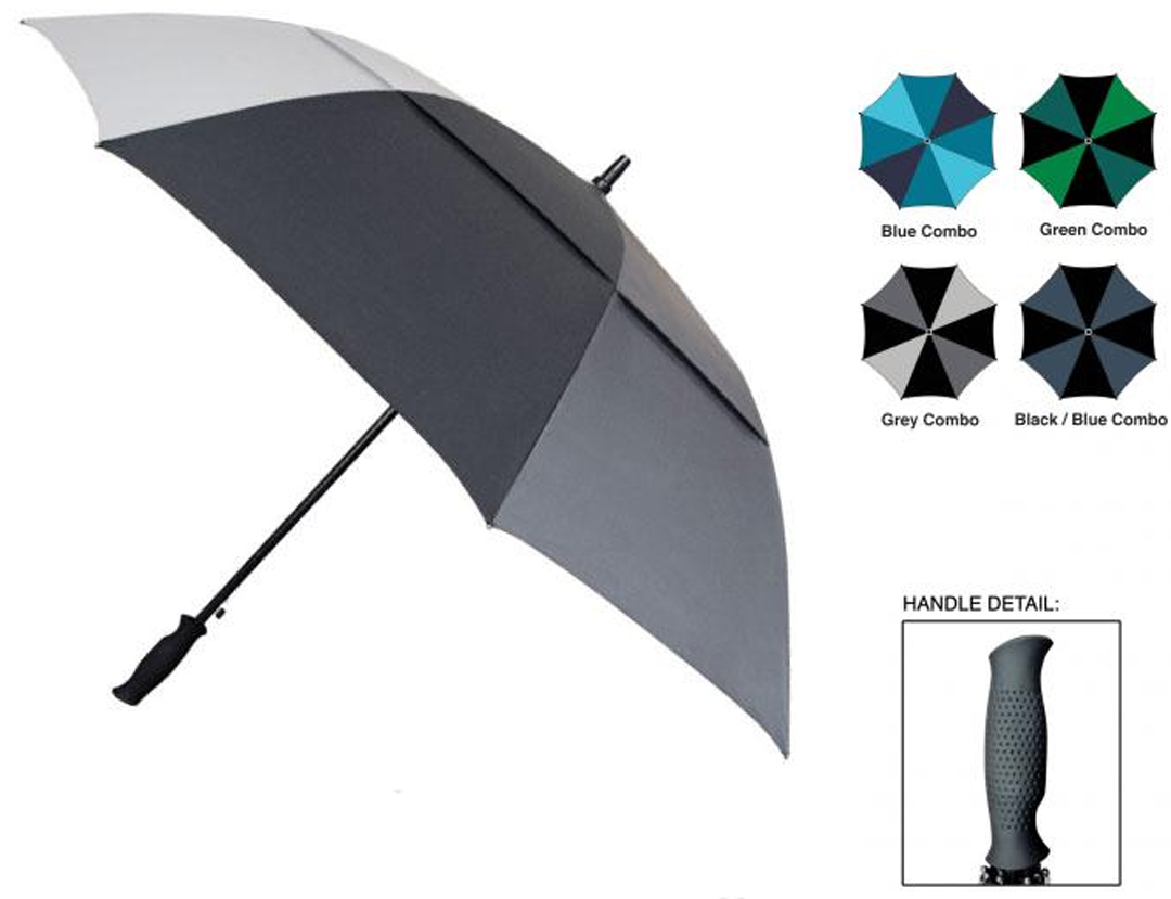 ''Skytech 60'''' Arc Double Canopy Automatic Folding Golf Umbrellas''