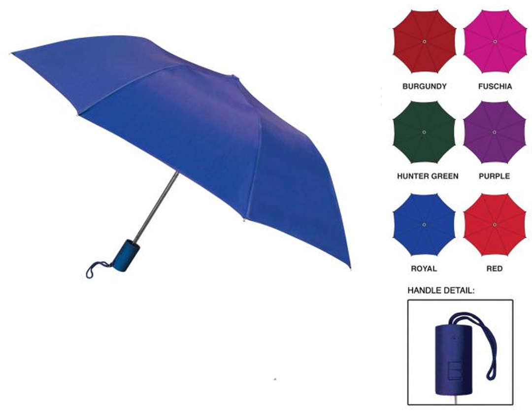 WeatherZone 38'' Arc Colorful Automatic Folding UMBRELLAs