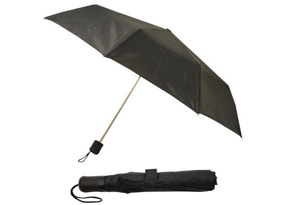 WeatherZone 42'' Arc Black Super Mini UMBRELLAs