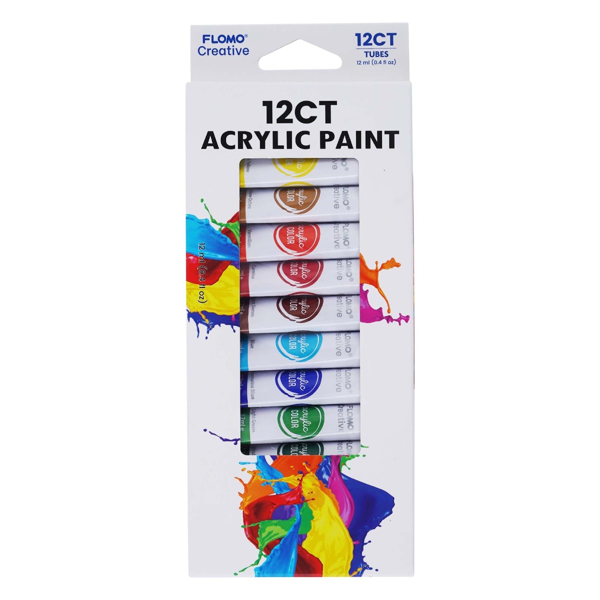 Acrylic Paint Set - Regular Colors - 10-Pack