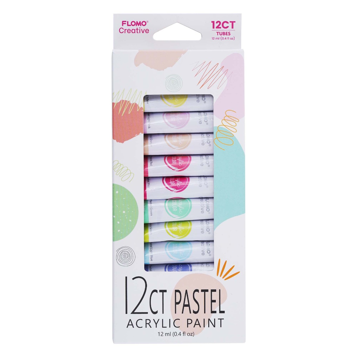 Acrylic Paint Set - Pastel Colors - 10-Pack