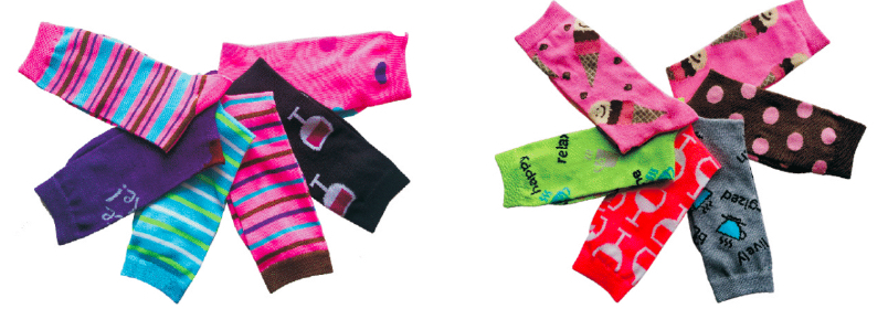 ''Women's Casual Crew Socks - Polka Dot, Wine, & COFFEE Print - Size 9-11 - 6-Pair Packs''