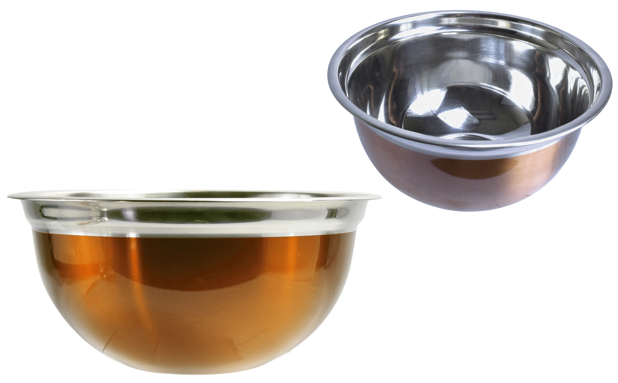 5 Qt. Stainless Steel Mixing Bowls - Metallic Copper