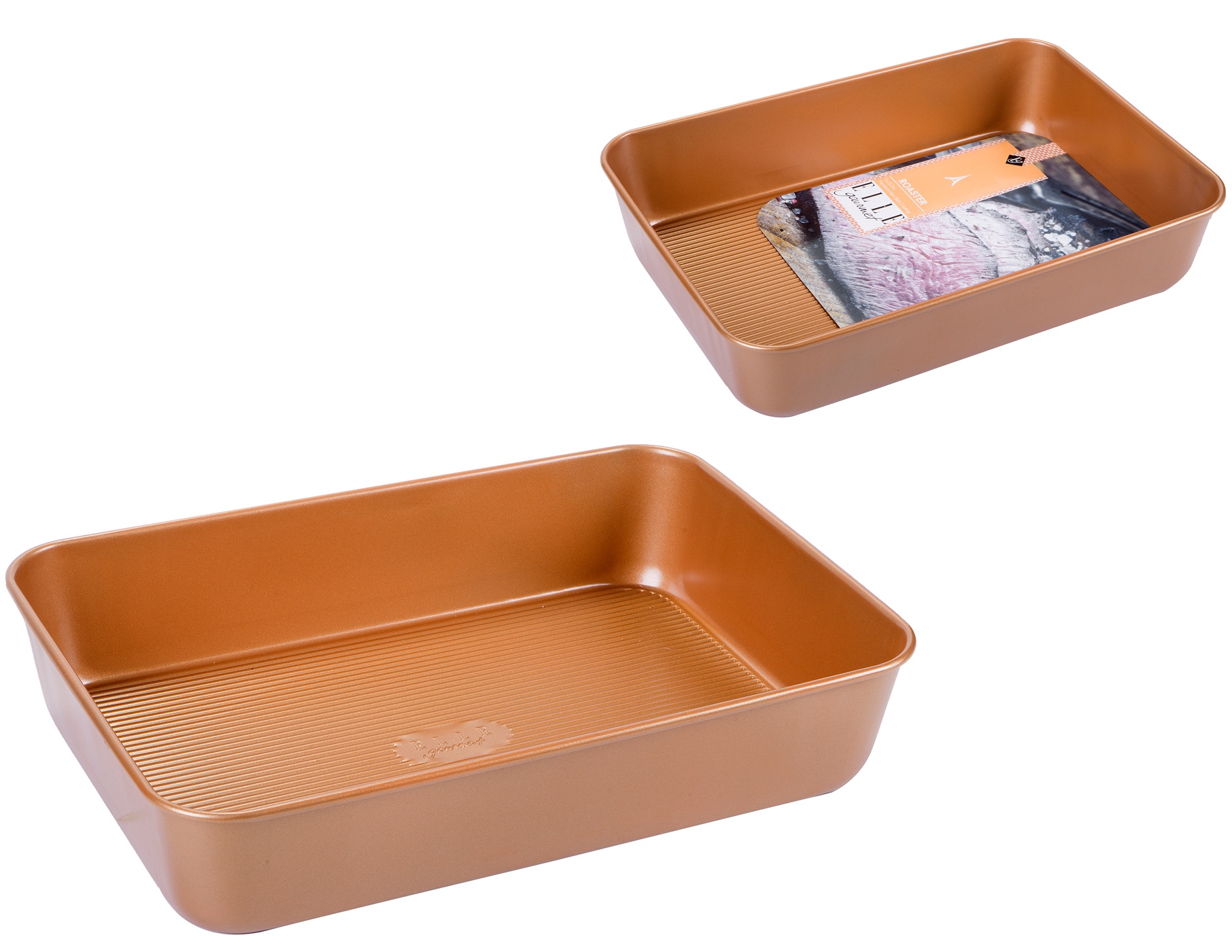 ELLE GOURMET Collection Non-Stick Roaster - Copper