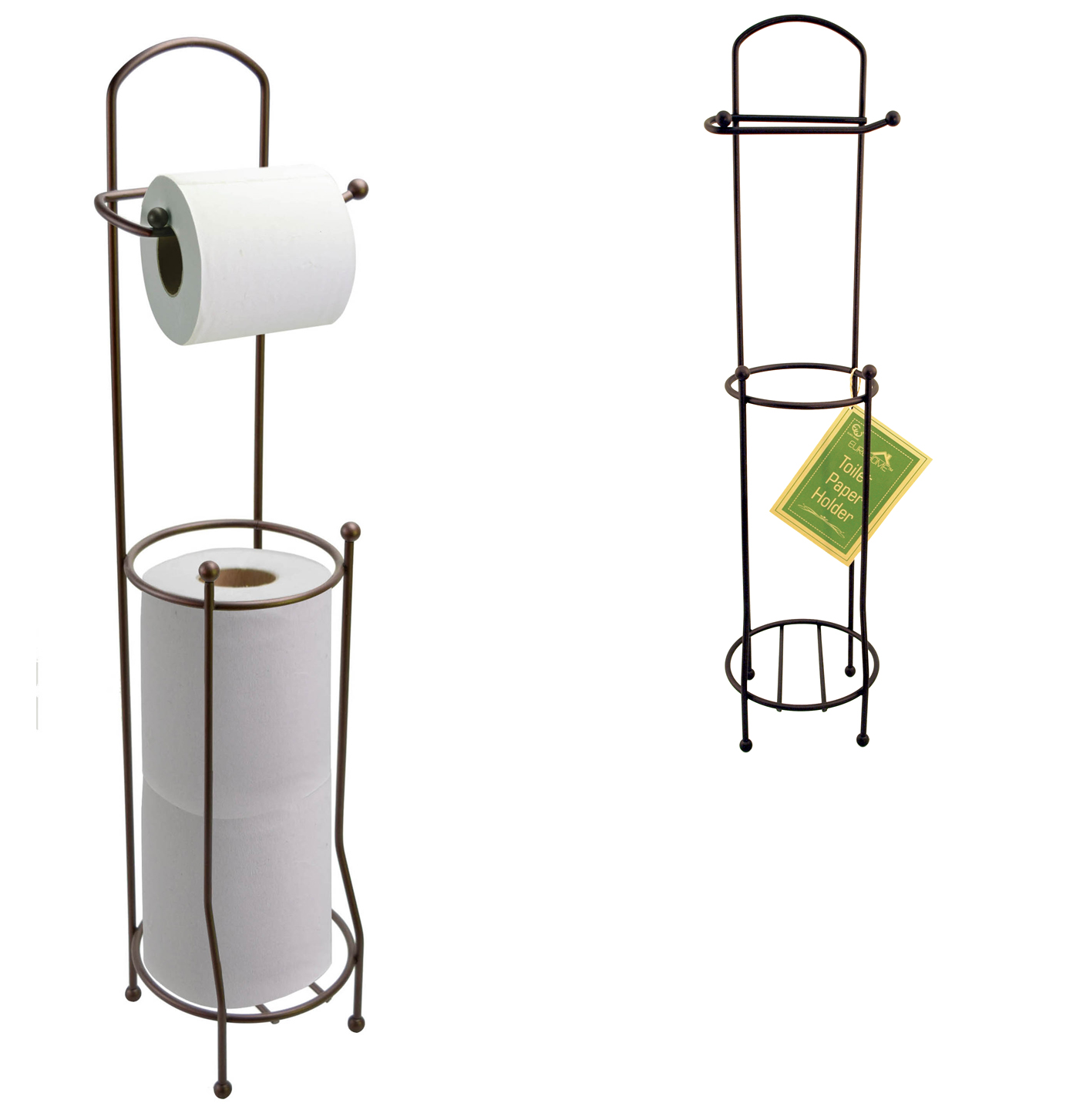 Bronze TOILET PAPER Holder & Dispenser Stands