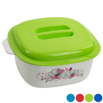 Food Server 1.5 Qt Floral Dome Lid With Grip HANDLE #1366