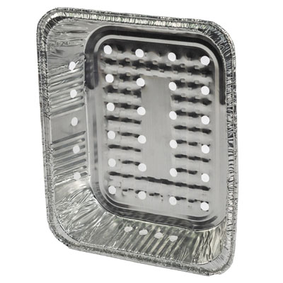 Aluminum Foil BBQ Veggie Pan 19 Label 10.5 X 12.5 Inch