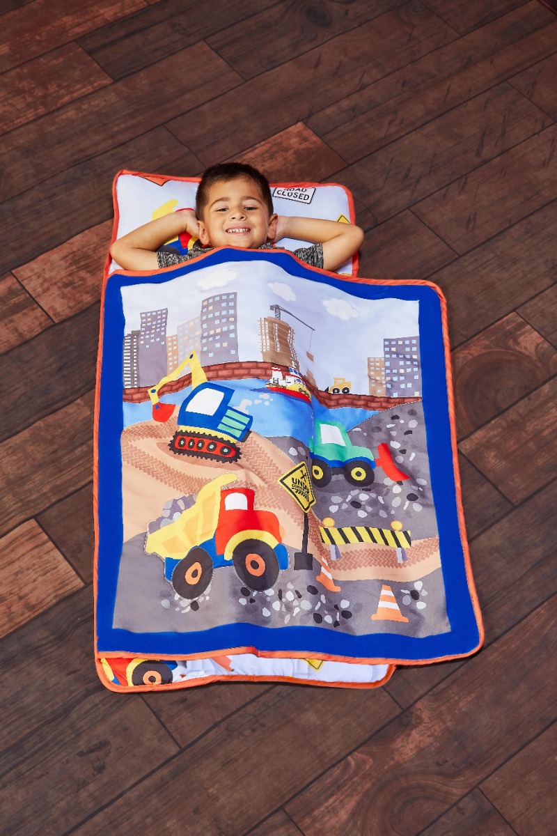 Under Construction Toddler Nap Mat w/ PILLOW