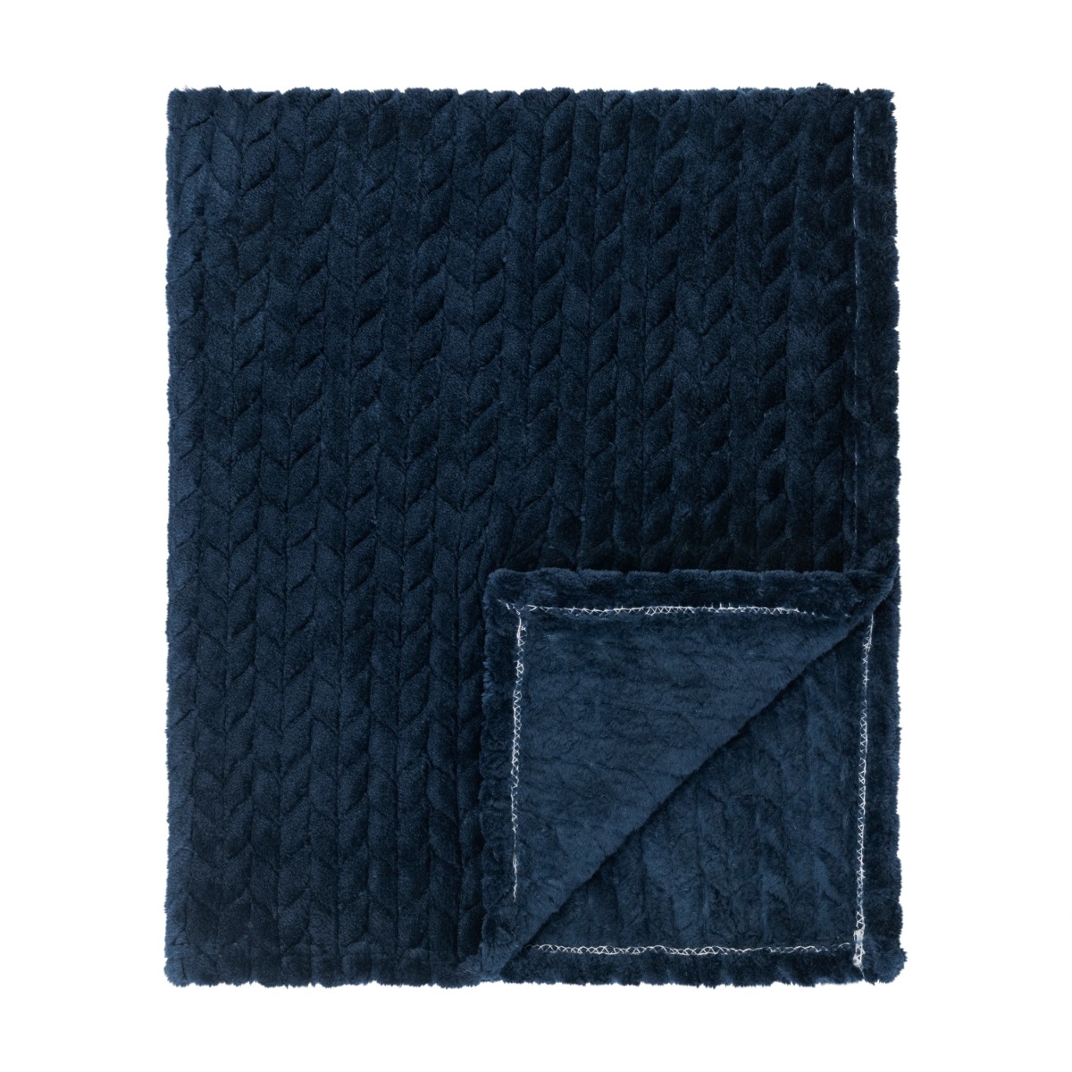 30 X 40 Baby FLEECE BLANKET - Dark Blue